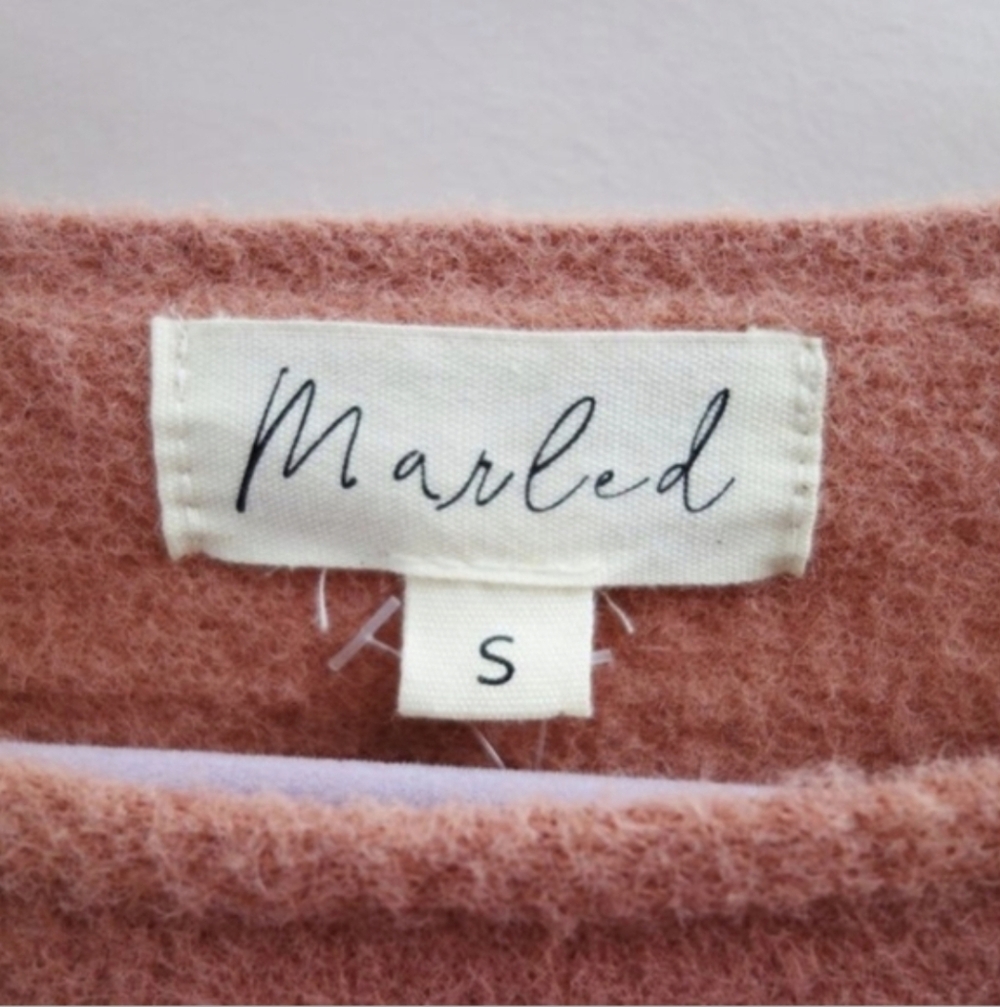 Marled by Reunited Dusty Mauve Crewneck Sweater Size Small NWT! - Picture 8 of 10